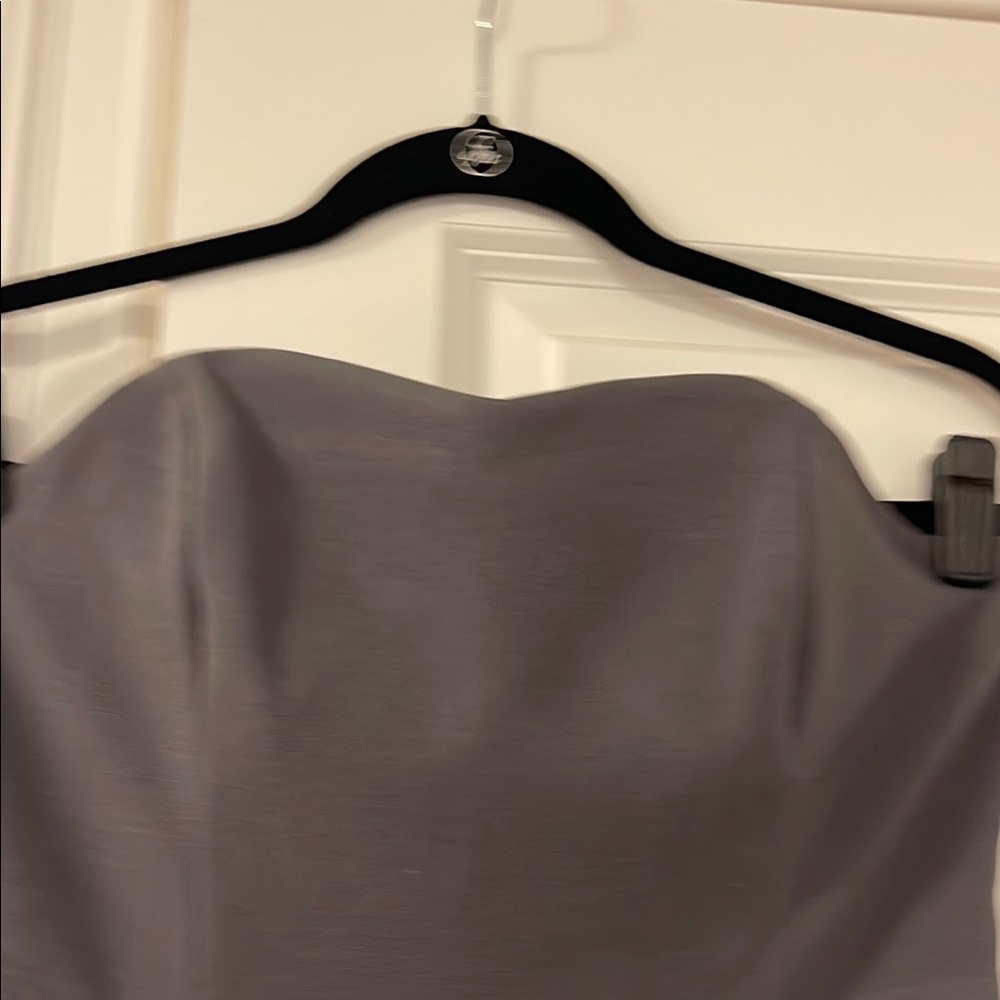 Vintage Kenzie Grey Strapless Sheath Dress - Picture 3 of 12